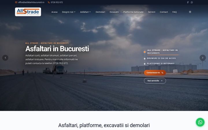 Screenshot of asfaltariinbucuresti.ro