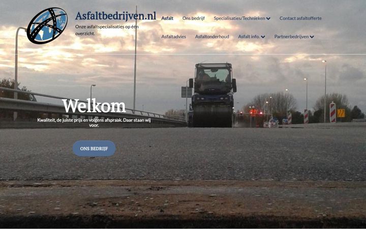 Screenshot of asfaltbedrijven.nl