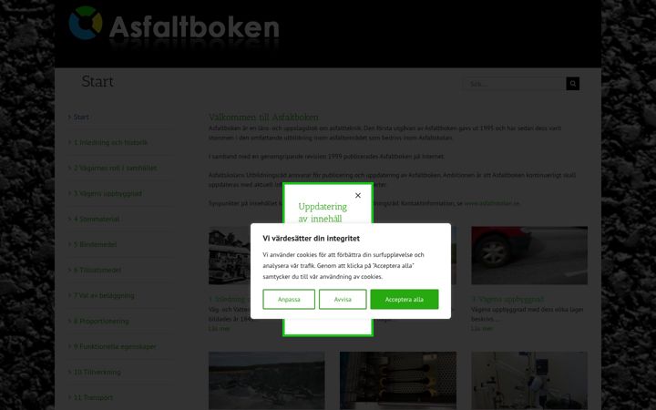 Screenshot of asfaltboken.se