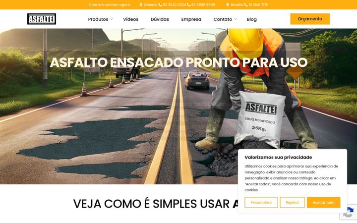 Ekrānuzņēmums no asfaltei.com.br