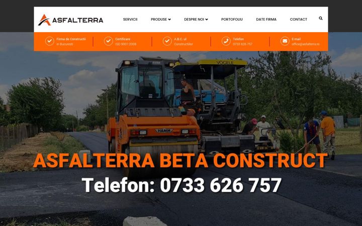 Screenshot ta' asfalterra.ro