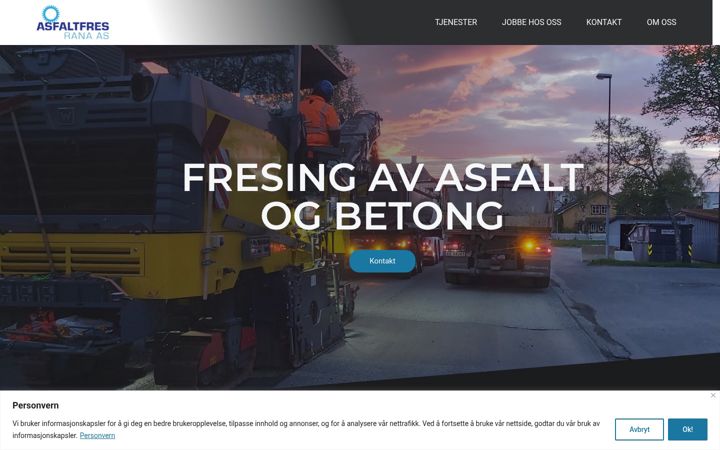 Screenshot of asfaltfresrana.no