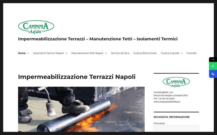 Screenshot of asfaltistinapoli.it
