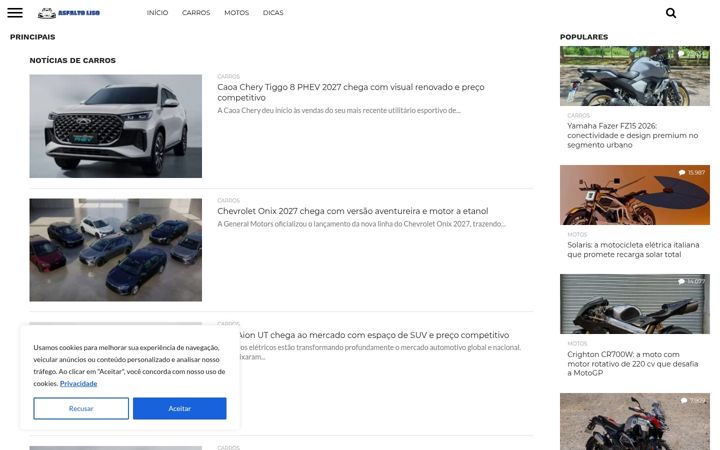 Screenshot of asfaltoliso.com.br