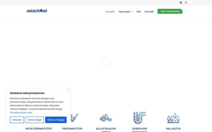 Screenshot of asfaltroad.ee