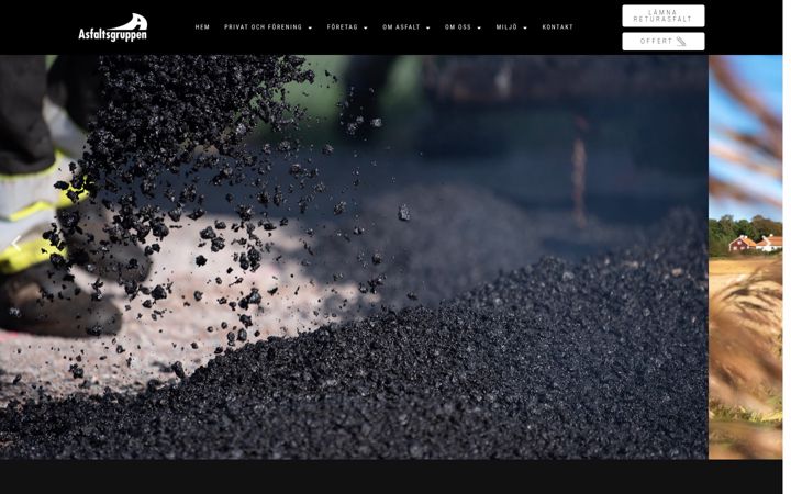Screenshot of asfaltsgruppen.se