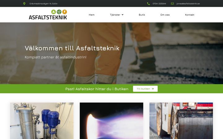 Screenshot of asfaltsteknik.se