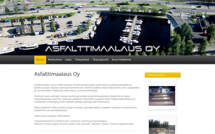 Screenshot of asfalttimaalaus.fi