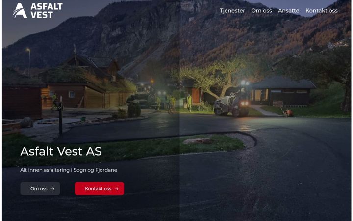 Screenshot of asfaltvest.no