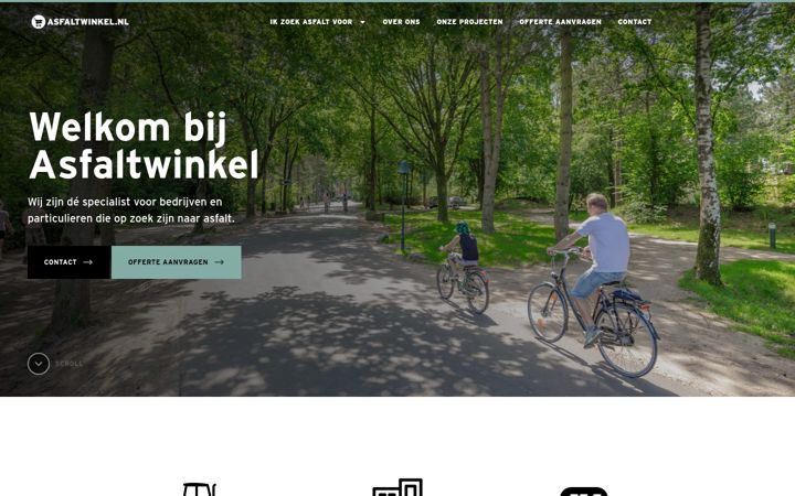 Screenshot of asfaltwinkel.nl