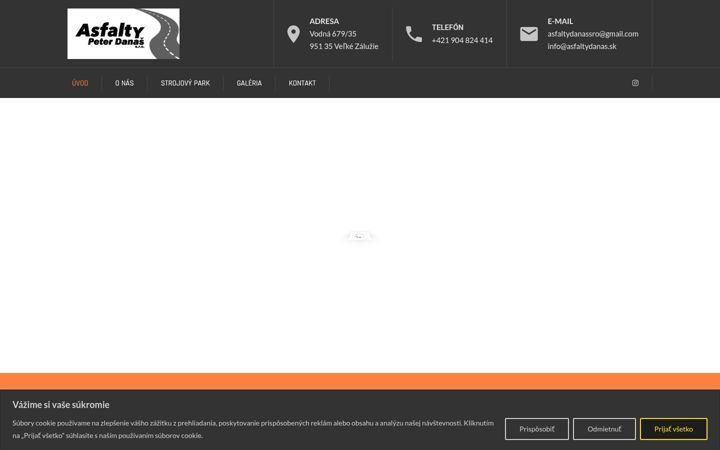 Screenshot of asfaltydanas.sk