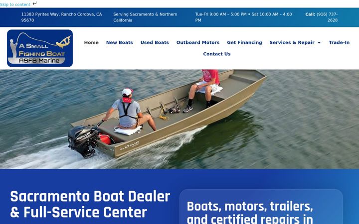 Screenshot of asfbmarine.com