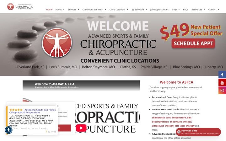 Screenshot of asfca.com