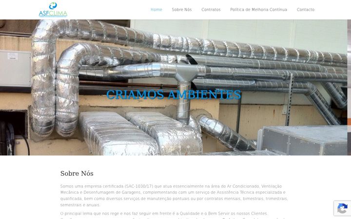 Screenshot of asfclima.pt
