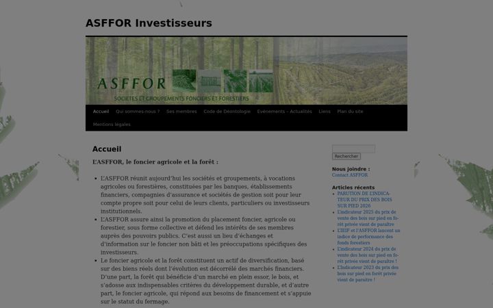 Screenshot of asffor-investisseurs.fr