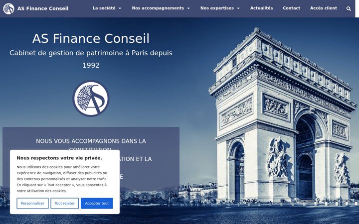 Screenshot of asfinanceconseil.com