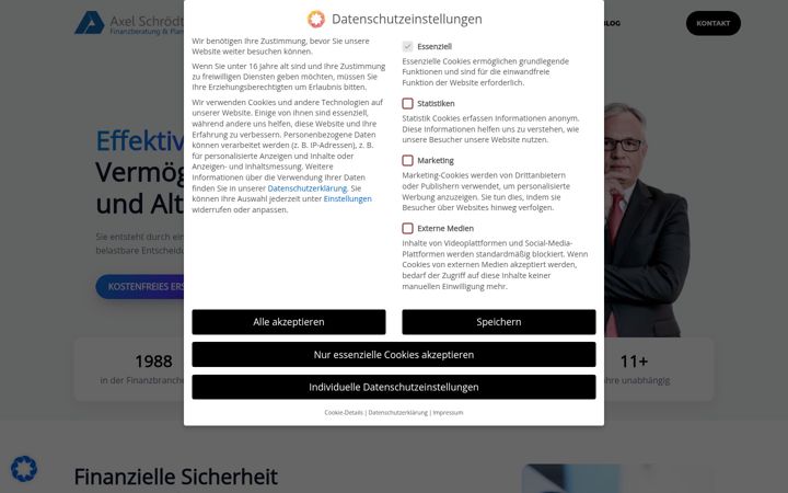 Screenshot of asfinanz.de