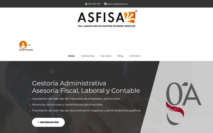 Screenshot of asfisa.com