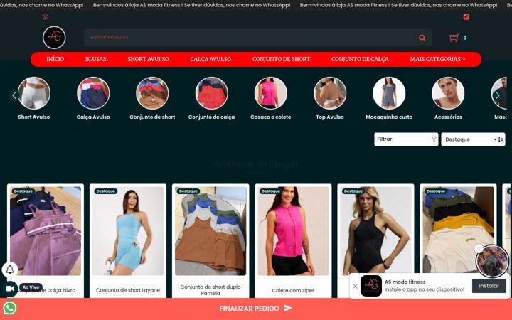 Screenshot of asfitnessmcz.com.br