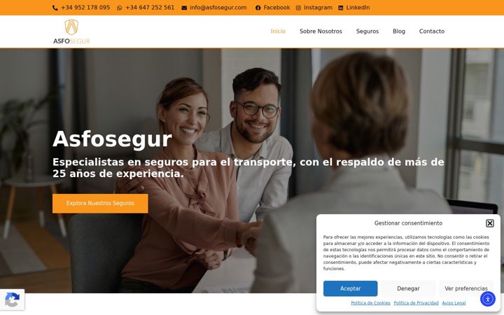 Screenshot ta' asfosegur.es
