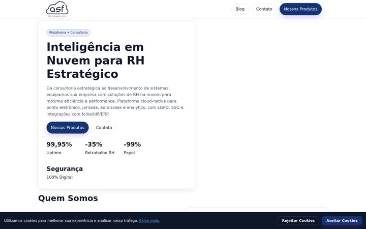 Captura de pantalla de asftech.com.br