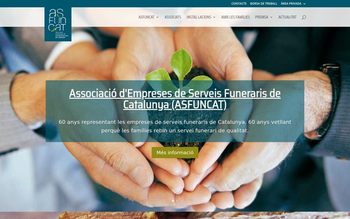 Captura de pantalla de asfun.cat