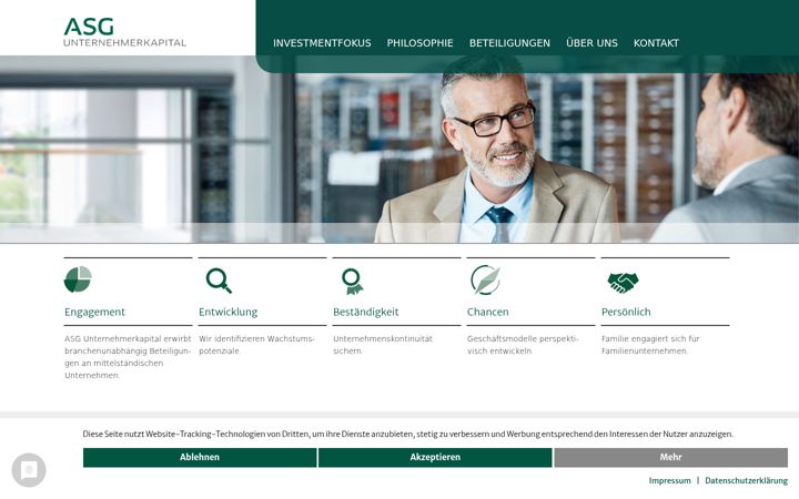 Екранна снимка на asg-unternehmerkapital.de