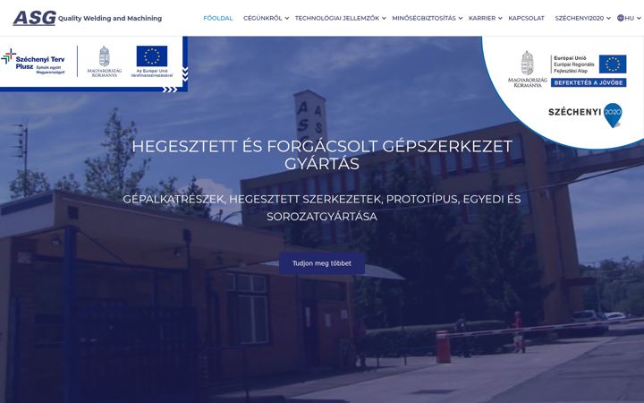 Screenshot of asg.hu