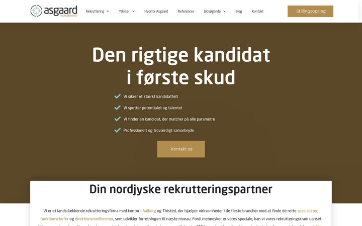 Skærmbillede af asgaardrecruitment.dk