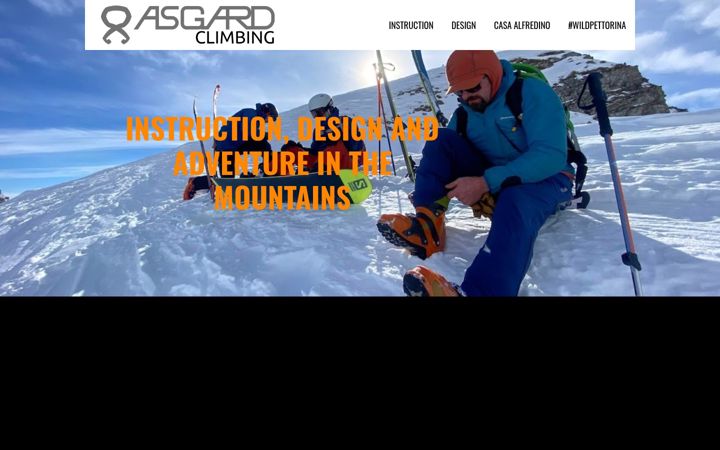 Screenshot of asgard-climbing.com