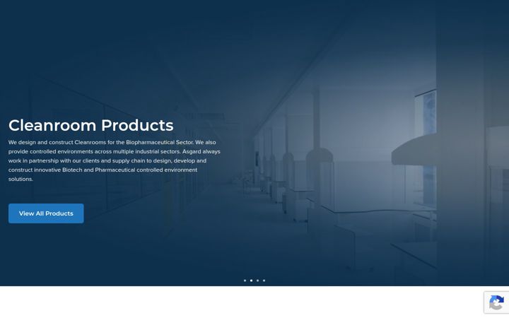 Screenshot of asgardcleanrooms.com