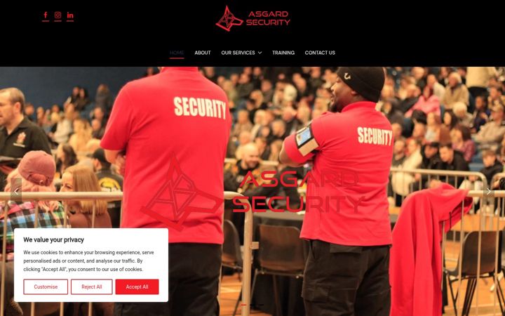 Screenshot of asgardsecurity.uk