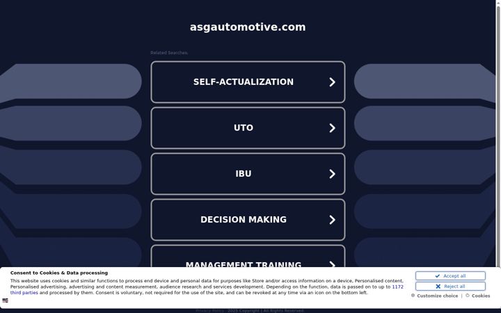 Screenshot of asgautomotive.com