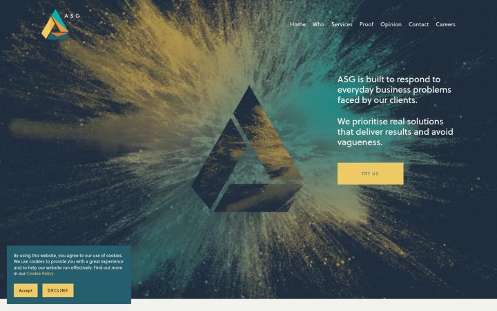 Screenshot of asgcomms.com