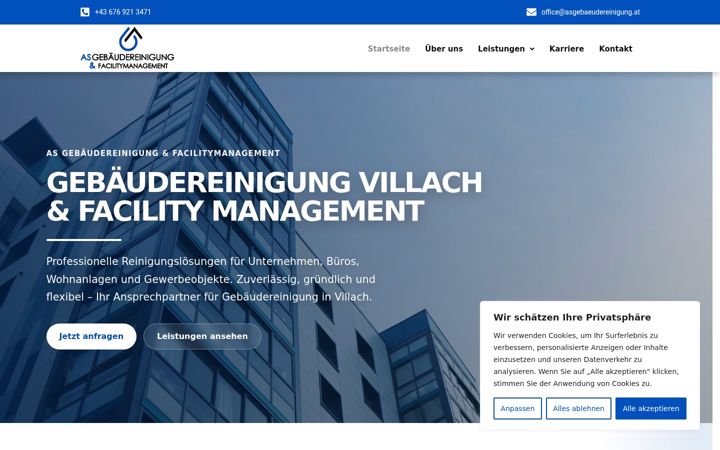 Screenshot of asgebaeudereinigung.at