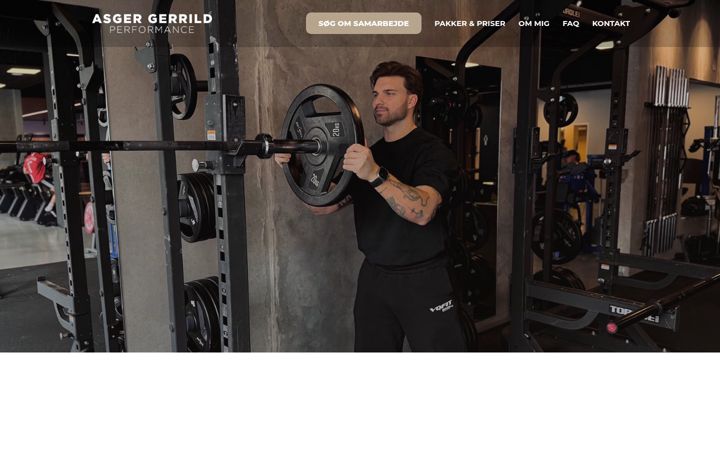Screenshot di asgergerrild.dk