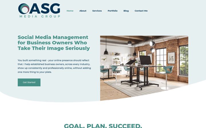 Screenshot of asgmediagroup.com