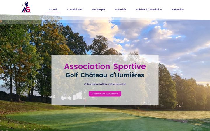 Screenshot of asgolfhumieres.fr