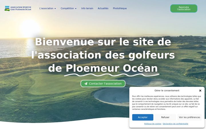 Screenshot of asgolfploemeurocean.com