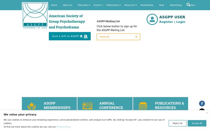 Ekrano kopija asgpp.org