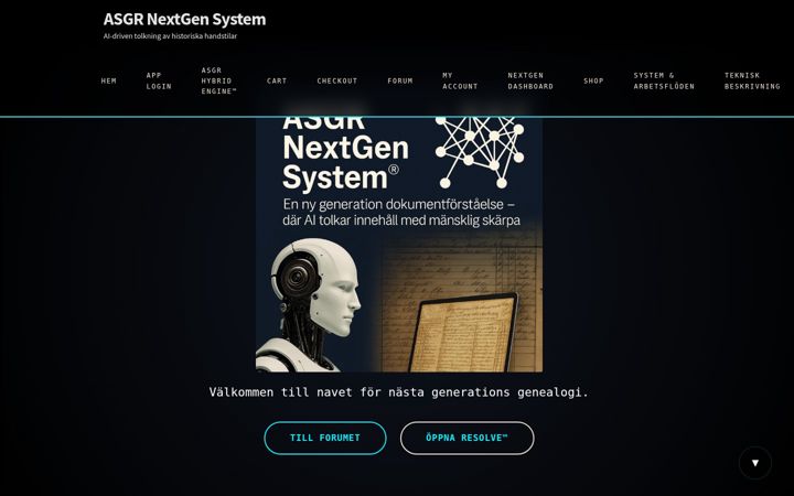 Screenshot of asgrsystem.se