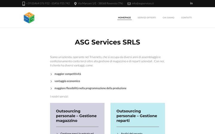 Screenshot του asgservices.it