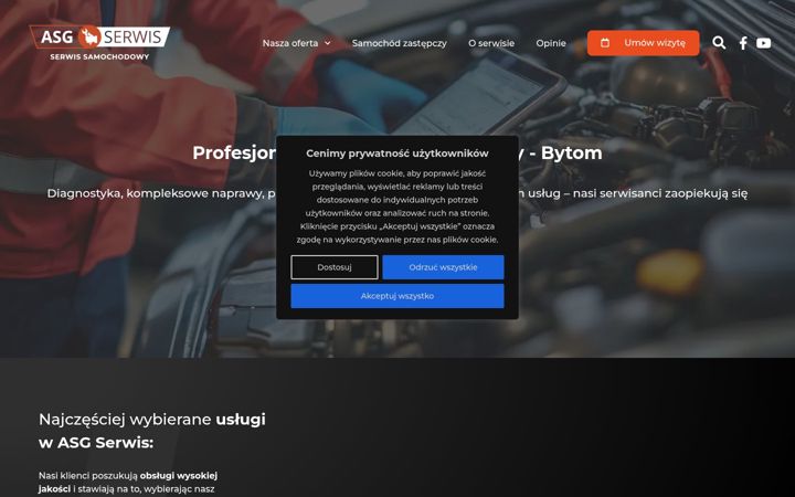 Screenshot of asgserwis.pl