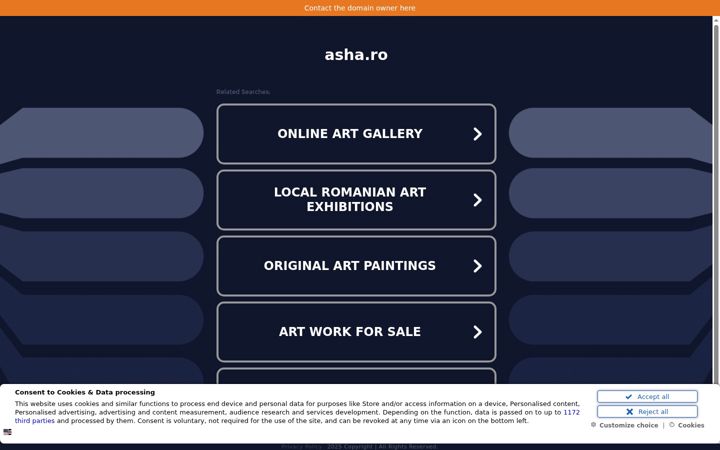 Screenshot of asha.ro