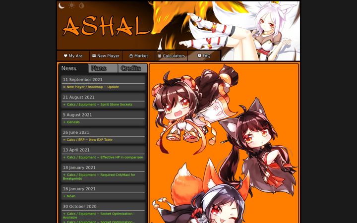 Screenshot of ashal.eu