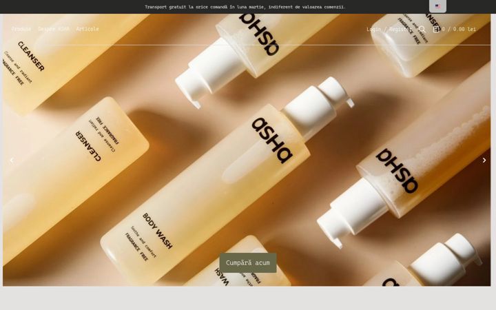 Screenshot van ashastore.eu