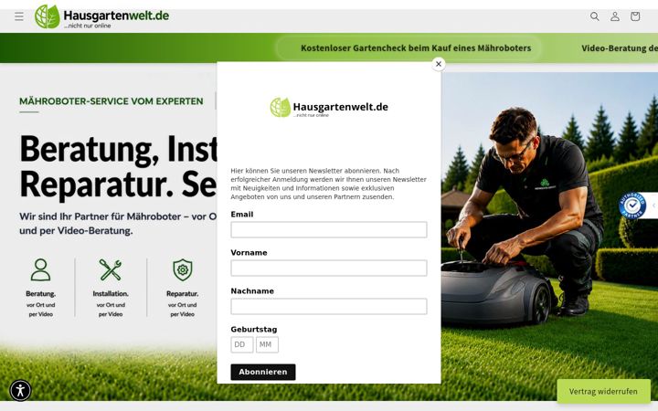 Screenshot of ashausundgarten.de
