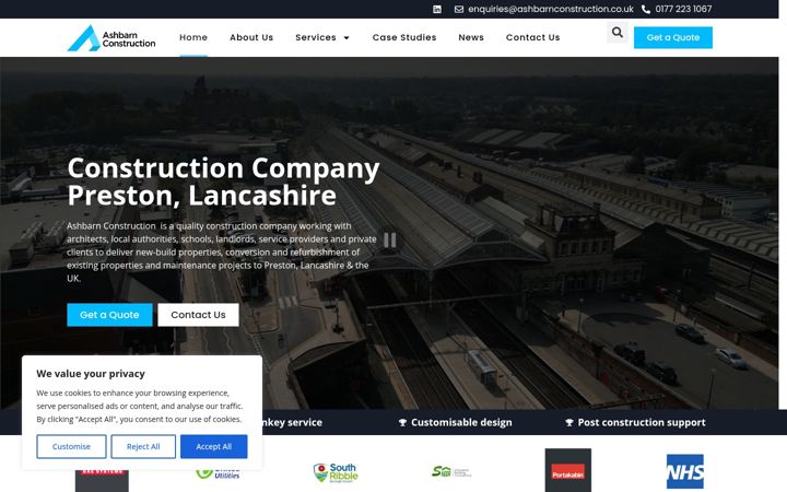 Screenshot van ashbarnconstruction.co.uk