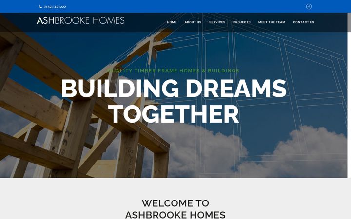 Screenshot of ashbrookehomes.co.uk
