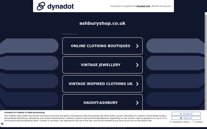 Screenshot of ashburyshop.co.uk